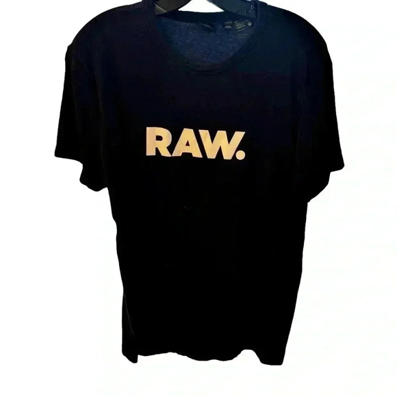 G Star Raw Men’s Navy Blue Short Sleeve Tee Shirt Size L - Picture 1 of 7